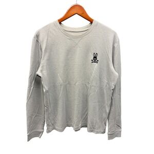 Psycho Bunny Crewneck Sweatshirt Men's Medium Gray Bunny Logo